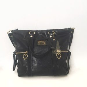 Coach Daisy Liquid Gloss Black Tote *Like New*